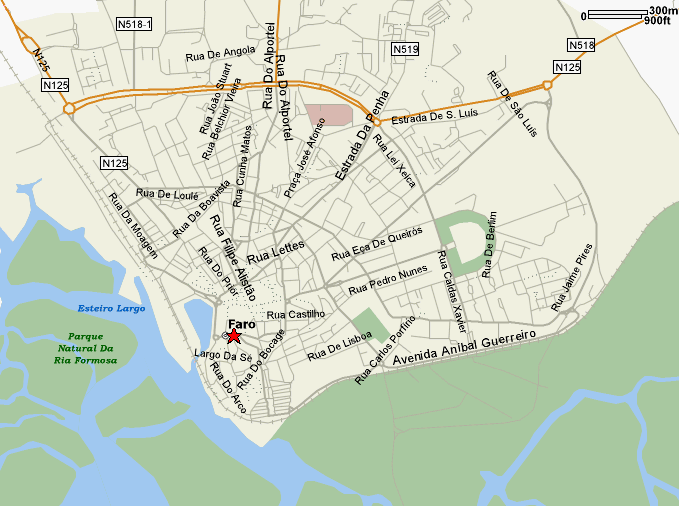 Faro City Map